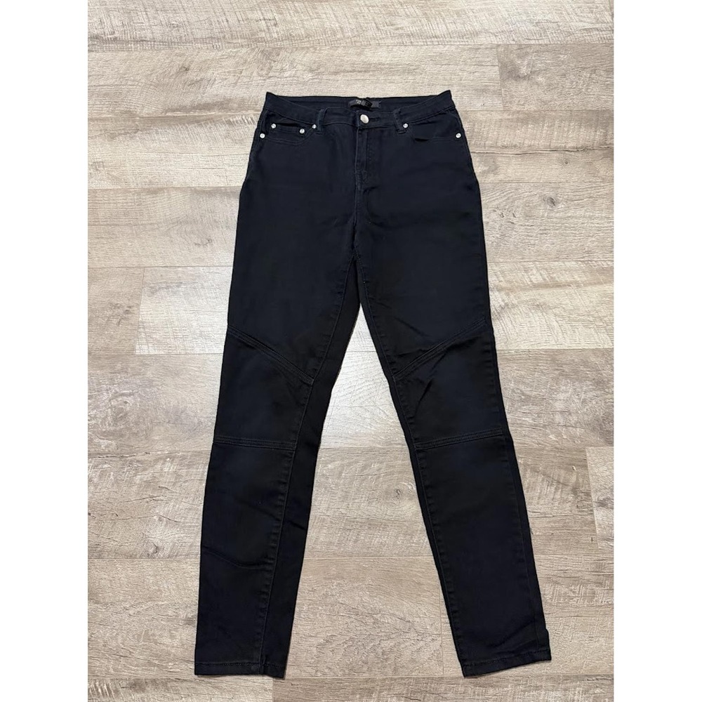 Forever 21‎ Contemporary Black Moto Skinny Jeans High Rise Size 27
